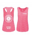 Ladies' sports vest 65/35 coach1max pink fluo Zumba