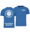 T-shirt col V homme coach1max aquablue  FT