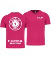 Heren-sport-t-shirt V-hals coach1max fushia FT