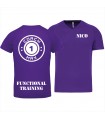 Heren-sport-t-shirt V-hals coach1max violet FT
