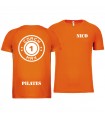 T-shirt col rond homme coach1max orange Pilates