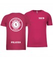 T-shirt col rond homme coach1max fushia Pilates