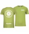 T-shirt col rond homme coach1max lime Pilates
