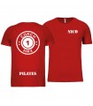 T-shirt heren coach1max rood Pilates