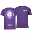 T-shirt col rond homme coach1max violet Pilates