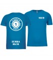 T-shirt heren coach1max aquablue Zumba