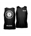 Men's sports vest coach1max black Pilates