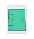 Clipboard football 23 x 34 cm