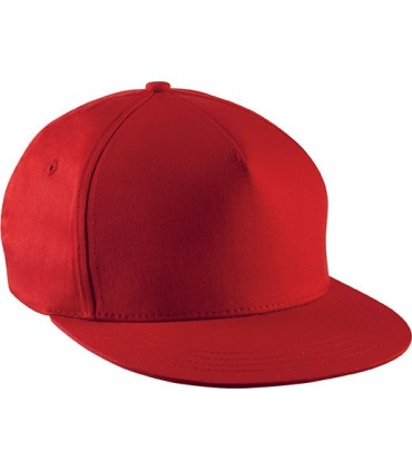 Snapback cap - 5 panels - red