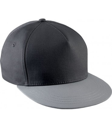 Snapback cap - 5 panels - dark grey - light grey