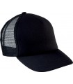 Kids' trucker mesh cap - black