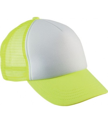 Kids' trucker mesh cap - fluo yellow