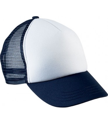 Casquette enfant trucker - blanc navy