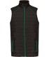 Bodywarmer DayToDay in twee stoffen zwart / groen