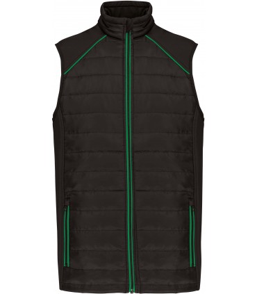 Bodywarmer DayToDay bi-matière noir / vert