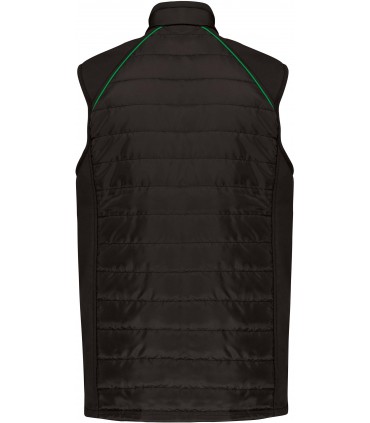 Dual-fabric DayToDay bodywarmer black / green