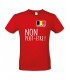 Rood T-shirt Belgium "Non Peut-être" senior