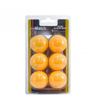 Blister 6 ping pong balls Enebe match orange
