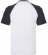 T-shirt Baseball blanc - noir