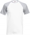 Baseball T-Shirt white - grey