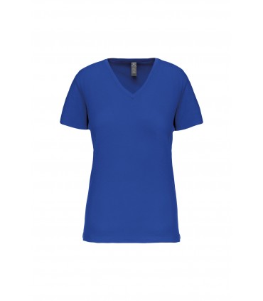 T-shirt Bio150 col V femme royal blue
