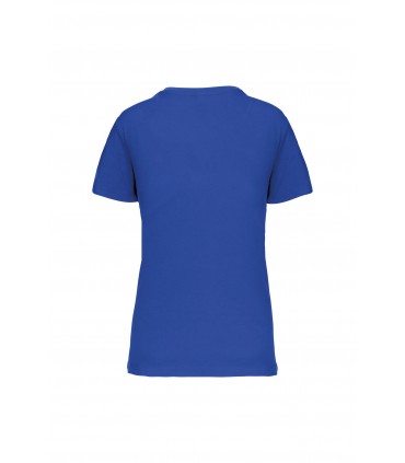 Dames-t-shirt BIO150 V-hals royal blue
