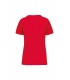 Dames-t-shirt BIO150 V-hals rood