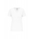 Dames-t-shirt BIO150 V-hals wit