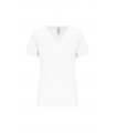 T-shirt Bio150 col V femme blanc