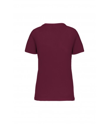 Ladies' BIO150 V-neck t-shirt wine