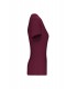 Dames-t-shirt BIO150 V-hals bordeaux
