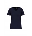 T-shirt Bio150 col V femme navy