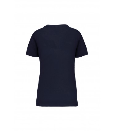 Dames-t-shirt BIO150 V-hals navy