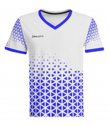 10 Shirt Balotti Diamant Wit blauw