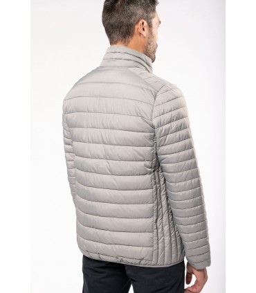 Men's lightweight padded jacket zilver