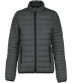Ladies' lightweight padded jacket dark grey