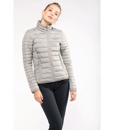 Ladies' lightweight padded jacket silver