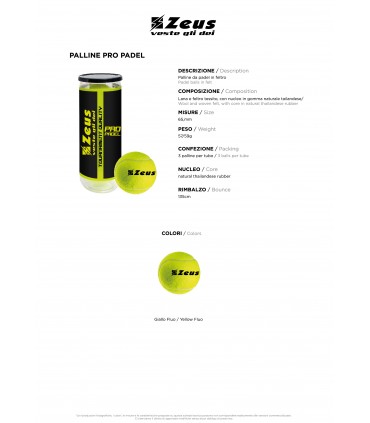 Doos 3 Padel ballen Zeus