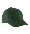 Kid's cotton cap - 5 panels - forest green