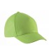 Casquette enfant coton - 5 panneaux - lime