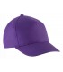 Casquette enfant coton - 5 panneaux - mauve