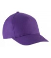 Kid's cotton cap - 5 panels - purple