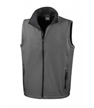 Men's Softshell Bodywarmer grey / black