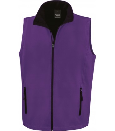 Men's Softshell Bodywarmer Purple / black