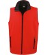 Softshell Bodywarmer rood - black