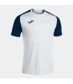 10 x Joma T-Shirt Academy IV blanc - navy