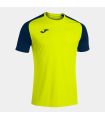 10 x Joma T-Shirt Academy IV fluo geel navy