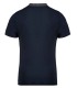 Tweekleurige herenpolo jersey navy grijs