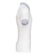 Polo piqué bicolore homme light blanc gris
