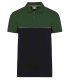 Unisex eco-friendly short sleeve polo shirt black forest green